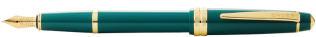 Перьевая ручка Cross Bailey Light Polished Green Resin and Gold Tone, перо F