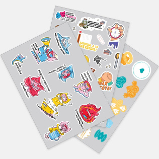 Наклейки UV-DTF Stiker Pack на заказ, L