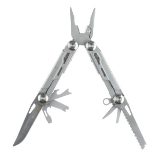 Мультитул Stinger, сталь (серебристый), 12 инструментов, нейлоновый чехол, коробка картон