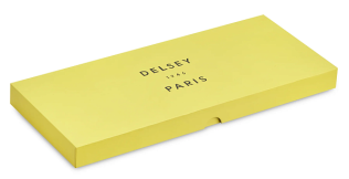 Набор из накладок для колёс 8 шт и адресной бирки DELSEY Travel Accessories 17 x 4 x 44 см горчичный