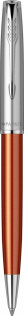 Шариковая ручка Parker Sonnet Essentials Orange SB Steel CT, цвет чернил black, перо: M, в подарочной упаковке.