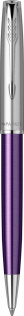 Шариковая ручка Parker Sonnet Essentials Violet SB Steel CT, цвет чернил black, перо: M, в подарочной упаковке.