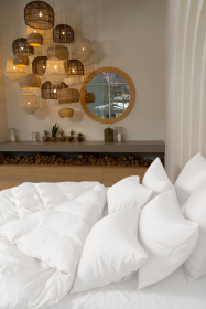 28160200 Простыня на резинке Arctic White Brilliant Grass 160х200х40