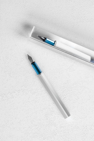 Перьевая ручка PININFARINA PF One SILVER /BLUE