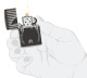 Зажигалка ZIPPO Classic с покрытием High Polish Black, латунь/сталь, черная, глянцевая, 38x13x57 мм