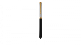 Перьевая ручка Parker 51 Premium Black GT, перо: M/F, чернила: Black,Blue, в подарочной упаковке.