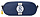 Пенал детский 00338917312 DELSEY DELSEY ACADEMIE 23 x 9 x 7 см синий принт