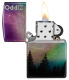 Зажигалка ZIPPO Colorful Sky с покрытием 540 Tumbled Chrome, латунь/сталь, разноцветная, 38x13x57 мм