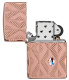 Зажигалка ZIPPO Armor® Geometric с покрытием Rose Gold, латунь/сталь, розовое золото, 38x13x57 мм