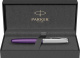 Перьевая ручка Parker Sonnet Essentials Violet SB Steel CT, перо: F, цвет чернил black, в подарочной упаковке.