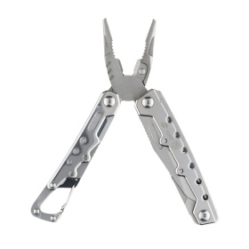 Мультитул Stinger, 105x40 мм, 12 функций, сталь, серебристый, в комплекте нейлоновый чехол