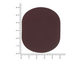 ПАТЧ ОВАЛ soft-touch (коричневый ) 6,0 х 5,0 см