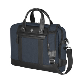 Портфель VICTORINOX Architecture Urban2 15" Briefcase 15'', синий, полиэстер/кожа, 42x13x31 см, 16 л