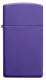 Зажигалка ZIPPO Slim® с покрытием Purple Matte, латунь/сталь, фиолетовая, матовая, 29x10x60 мм