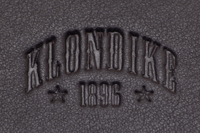 Визитница KLONDIKE Claim, натуральная кожа в коричневом цвете, 8 х 1,5 х 10,5 см