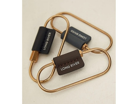 Карабин для ключей Тоне, коричневый