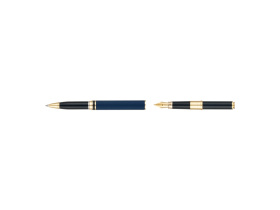 Ручка 2 в 1 шариковая и перьевая Pierre Cardin COMBI PEN, цвет - синий. Упаковка Е