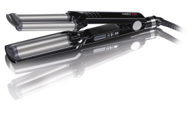 Щипцы для завивки волос  BaByliss Pro Ionic 3D Waver, с терморегулятором, титан+турмалин