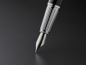 Ручка перьевая Parker "Ingenuity Black CT" перо: F, цвет чернил: blue/black, в подарочной упаковке.