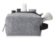 Косметичка из РПЕТ фетра с ручкой Felt, серый с черным