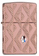 Зажигалка ZIPPO Armor® Geometric с покрытием Rose Gold, латунь/сталь, розовое золото, 38x13x57 мм
