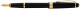 Перьевая ручка Cross Bailey Light Polished Black Resin and Gold Tone, перо F
