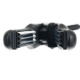 Щипцы-гофре для волос DEWAL BEAUTY Comfort 15x95 мм, черные