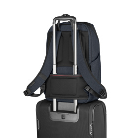 Рюкзак VICTORINOX Architecture Urban 2 Deluxe Backpack 15”, синий, полиэстер/кожа, 31x23x46 см, 23 л
