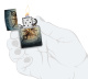 Зажигалка ZIPPO Compass Ghost с покрытием Glow In The Dark Green, латунь/сталь, черная, 38x13x57 мм