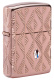 Зажигалка ZIPPO Armor® Geometric с покрытием Rose Gold, латунь/сталь, розовое золото, 38x13x57 мм