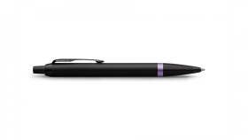 Шариковая ручка Parker IM Vibrant Rings Flame Amethyst Purple, стержень: Mblue, в подарочной упаковке.