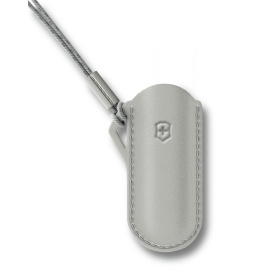 Чехол VICTORINOX "Mystical Morning" для ножей Classic Colors 58 мм, кожаный, серый