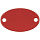 Шильдик металлический Alfa Oval, красный