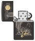 Зажигалка ZIPPO Western с покрытием High Polish Black, латунь/сталь, черная, глянцевая, 38x13x57 мм