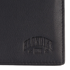 Бумажник KLONDIKE Claim, натуральная кожа в черном цвете, 12 х 2 х 9,5 см