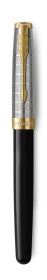 Перьевая ручка Parker Sonnet Premium Refresh BLACK, перо 18K, толщина F, цвет чернил black, в подарочной упаковке