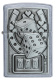 Зажигалка ZIPPO Lucky 7 с покрытием Street Chrome, латунь/сталь, серебристая, 38x13x57 мм