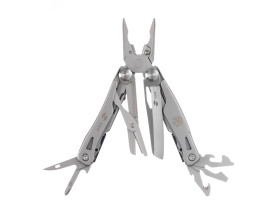 Мультитул Stinger, 106 мм, 15 функций, сталь, серебристый, в комплекте нейлоновый чехол