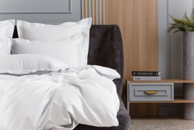 471625070 Постельное белье Alpine White Allure Grass Семейный простыня на резинке
