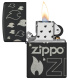Зажигалка ZIPPO Classic с покрытием Black Matte, латунь/сталь, черная, матовая, 38x13x57 мм