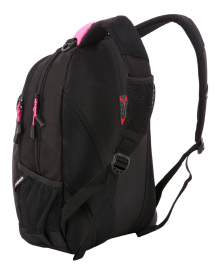 Рюкзак SWISSGEAR, черный/фукси, фьюжн/2 мм рипстоп, 32x15x46 см, 22 л