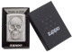 Зажигалка ZIPPO Skull Design с покрытием Brushed Chrome, латунь/сталь, серебристая, 38x13x57 мм