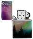 Зажигалка ZIPPO Colorful Sky с покрытием 540 Tumbled Chrome, латунь/сталь, разноцветная, 38x13x57 мм