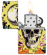 Зажигалка ZIPPO Skull Design с покрытием Glow In The Dark Green,латунь/сталь,разноцветная38x13x57 мм
