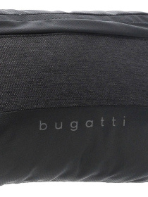 Сумка на пояс BUGATTI Universum, графитовая, полиэстер меланж/тарпаулин, 27х5х15 см, 1 л