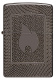 Зажигалка ZIPPO Armor® с покрытием Black Ice®, латунь/сталь, чёрная, 29x10x60 мм