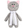 Мягкая игрушка Beastie Toys, котик с белым шарфом