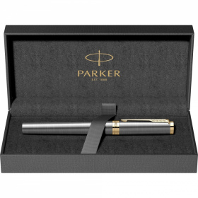 Ручка-роллер Parker Ingenuity Grey Core GT Fblack в подарочной коробке