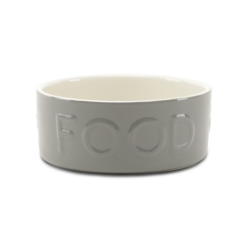 SCRUFFS Миска керамическая для собак "Classic Food", серая, 25х25х10см, 3500мл (Великобритания)