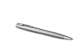 Шариковая ручка Parker Sonnet Stainless Steel , толщина линии M, цвет чернил черный, в подарочной упаковке
